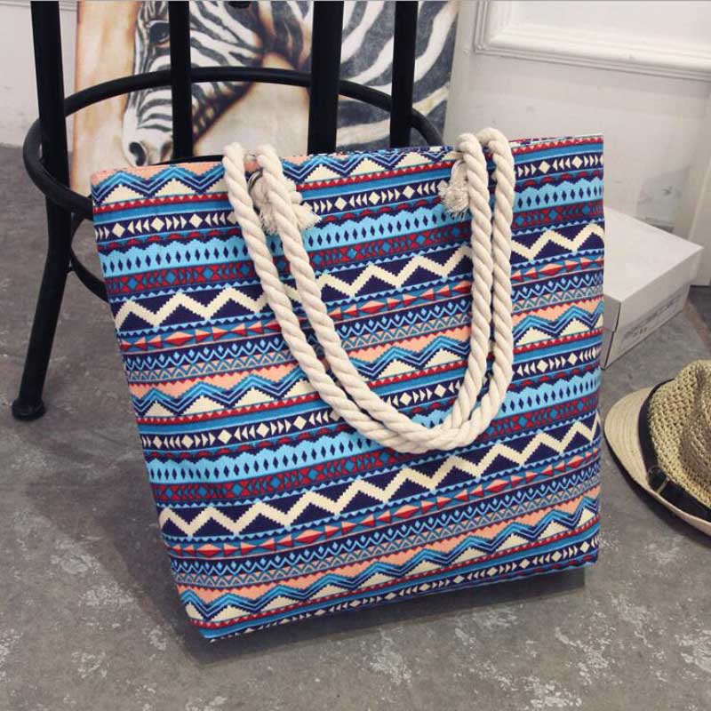 Fashion Folding Women Big Size Handbag Tote Ladies Casual Flower Printing Canvas Graffiti Shoulder Bag Beach Bolsa Feminina