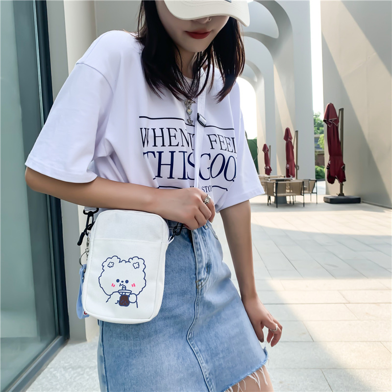 Small Canvas Women Bag Crossbody Small Bags for Women Cloth Cell Phone Shoulder Bags for Women Ladies Purse Phone Bag Handbags