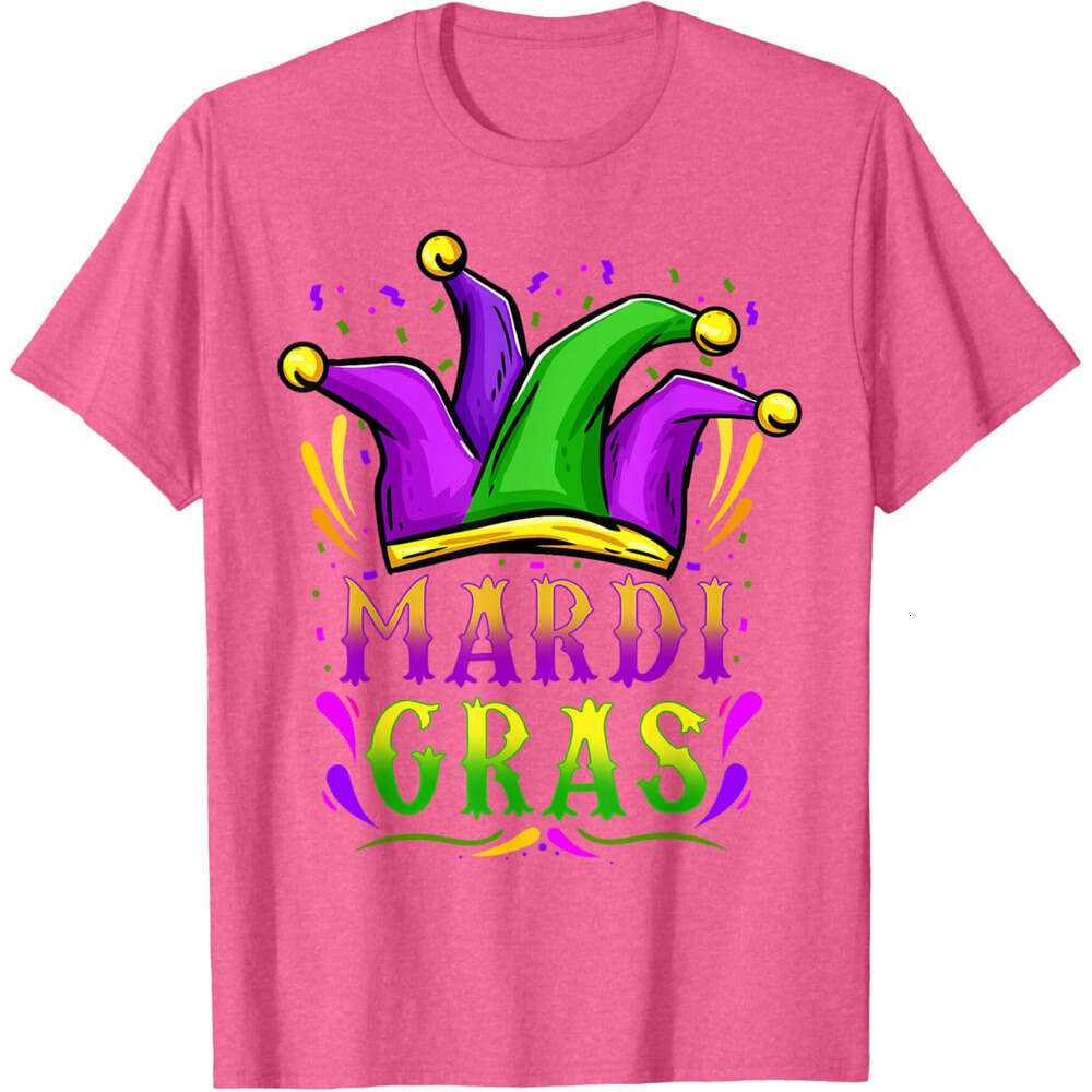 T shirt Mens Mardi Gras Party Hat Gift T-Shirt shirts tshirt graphic tee Casual tops summer clothes Short sleeve Free shipping