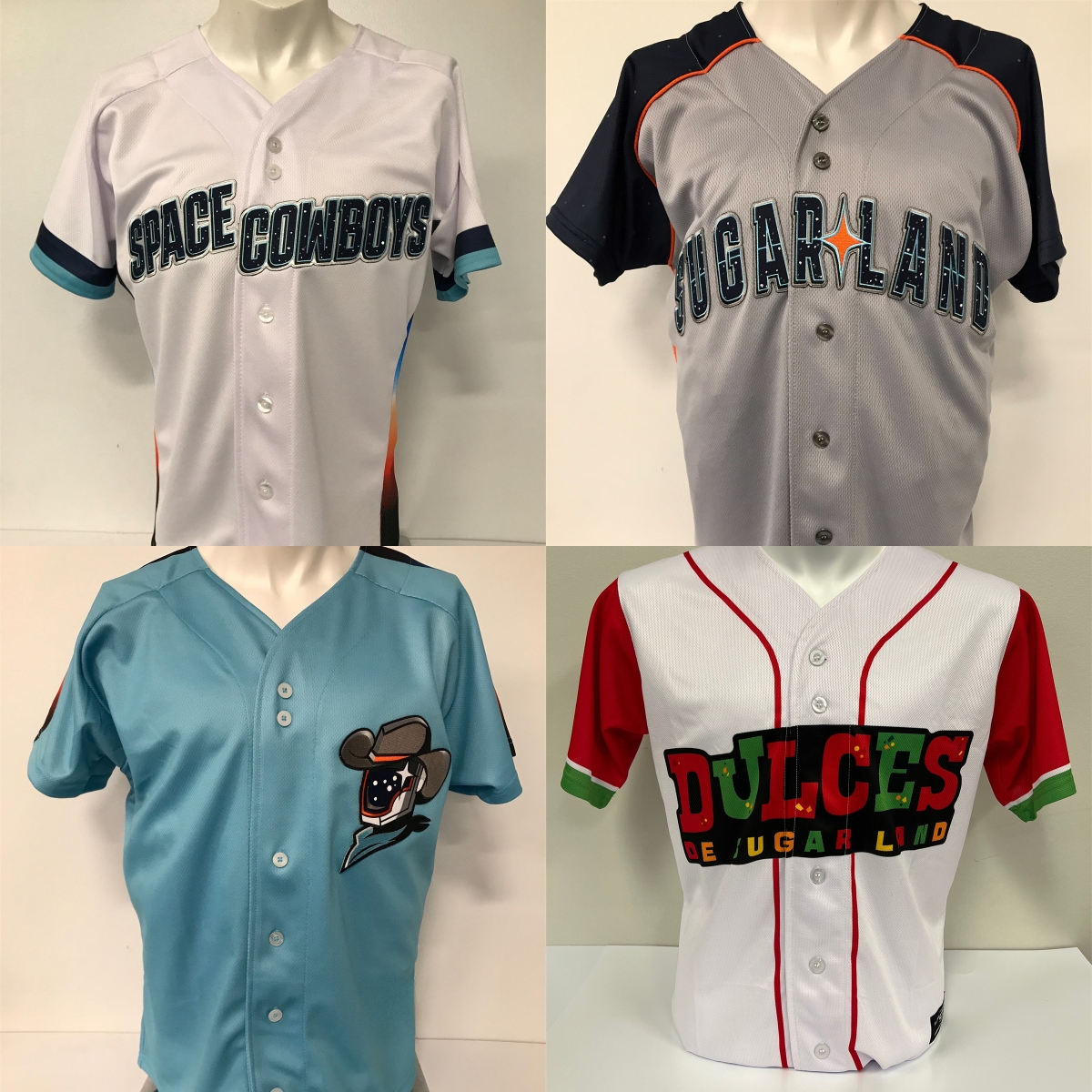 Sugar Land Space Cowboys Jersey Custom Jersey Any Name Number 4