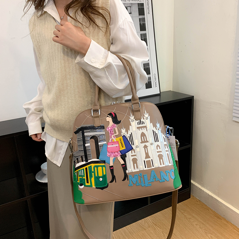 2022 Fashion Cartoon Shoulder Bags for Women Luxury Brand Messenger Bag Cute Purses and Handbags Designer Satchel Large Hobos