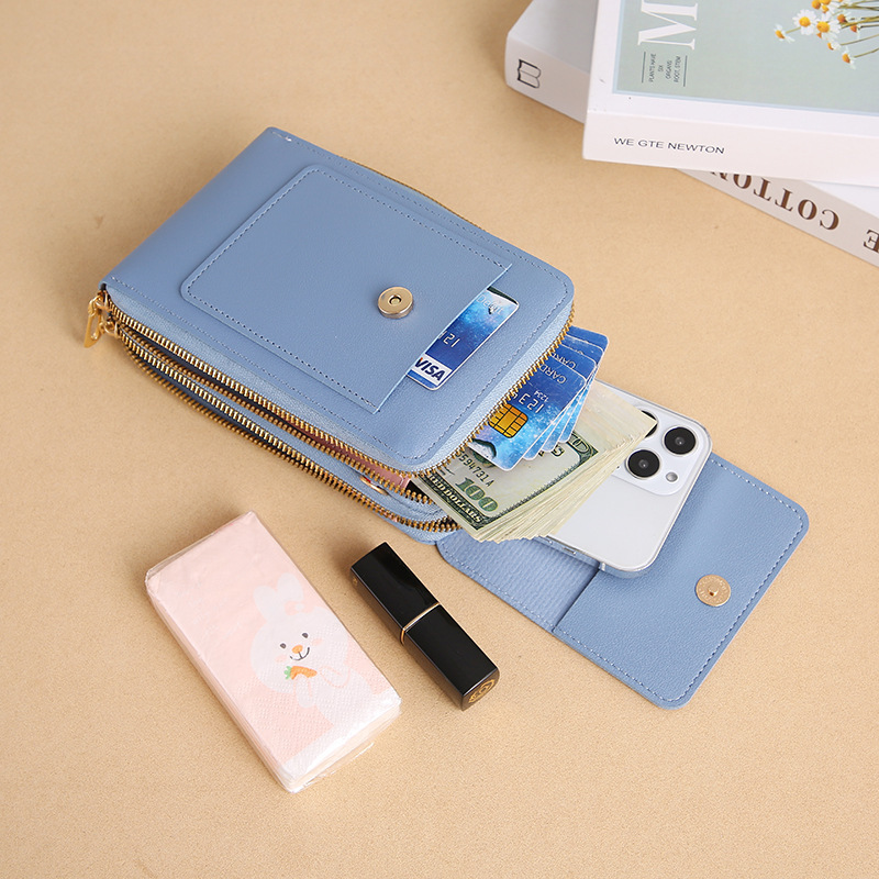 Touch Screen Mobile Phone Bag Women's Messenger Bag Mini Mobile Phone Bag Multi-function Key Coin Purse Shoulder Bag