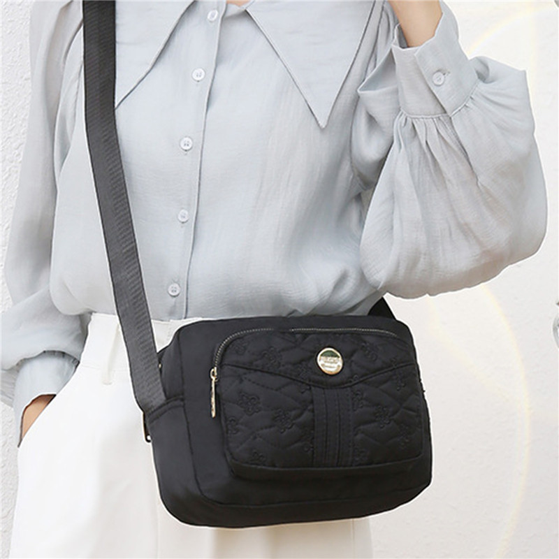 Brand Elegant Small Women's Shoulder bag Nylon Female CrossBody Bag Tote Girl Purse Phone Bag Daily Ladies Messenger Bag