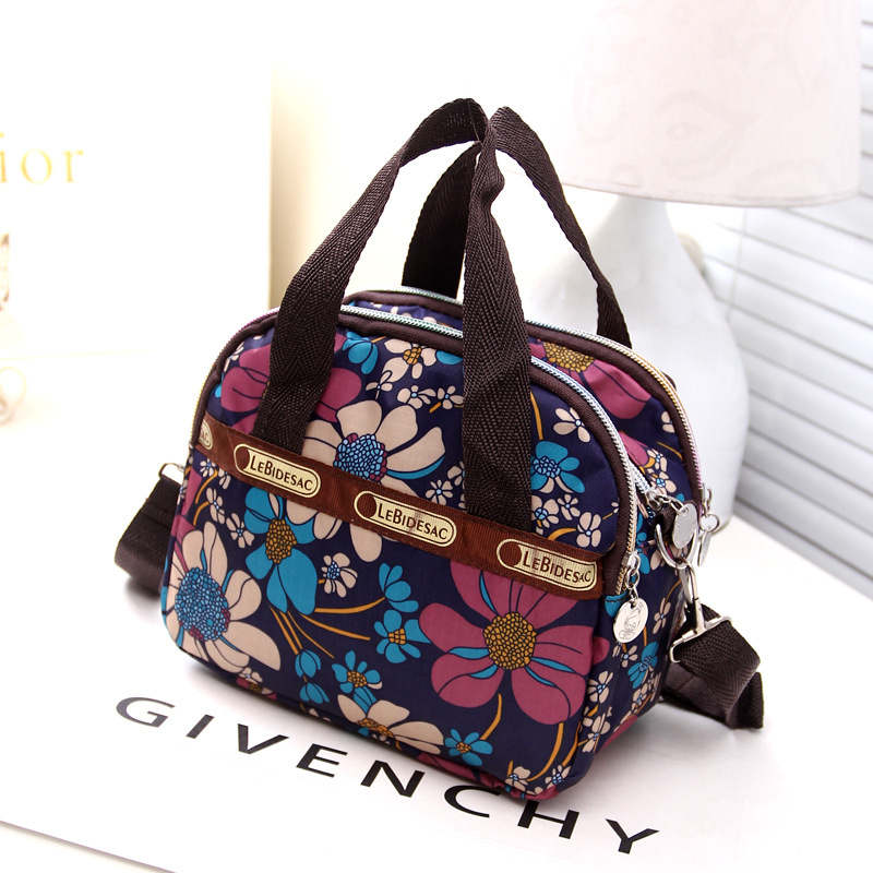 Fashion Large Waterproof Nylon Handbag Ladies Bag One Shoulder Floral Cross-body Bags Handbags Mother Bag Tote Bolsas Feminina