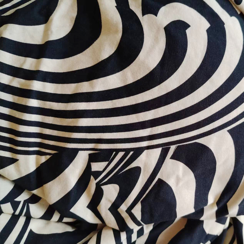 Fashion apparel fabrics human silk and human cotton interwoven satin woven fabrics digital printing fabrics