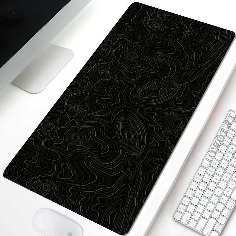 Black And white Mousepad Abstract Mouse Pad Gamer Large Desk Mats Mouse Mat keyboard pad Carpet Soft Office Anti-slip Mouse MatM240802