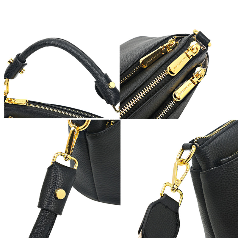 100% Cow Leather High Quality Handbag Purse Women Bag Trend Luxury Designer Shoulder Crossbody Sac Ladies Branded Fashion Totes