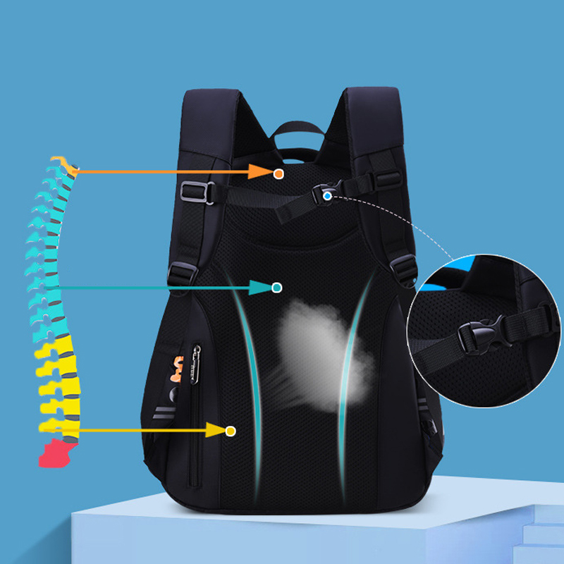 Boys School Backpacks For Kids Mochilas High Density Nylon Waterproof Bookbags 6-12 Years Children School Bags Casual Satchel