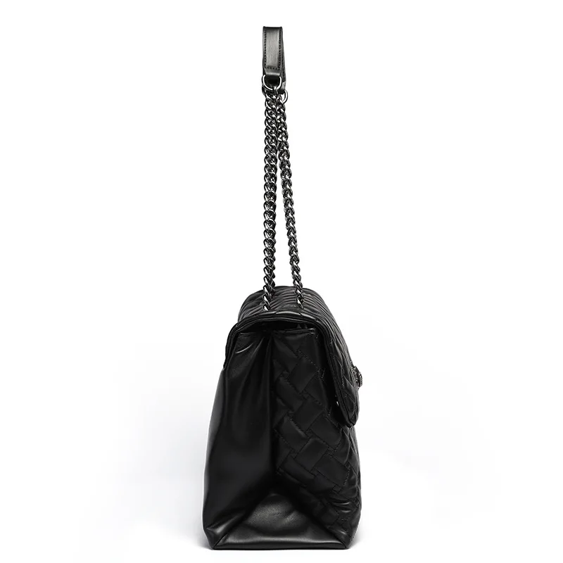 Choice Women Chain Shoulder Bags Crossbody Bag Clutch Handbag with Chain Strap Fashion Diamond Check Quilted Stitch Padded Bag