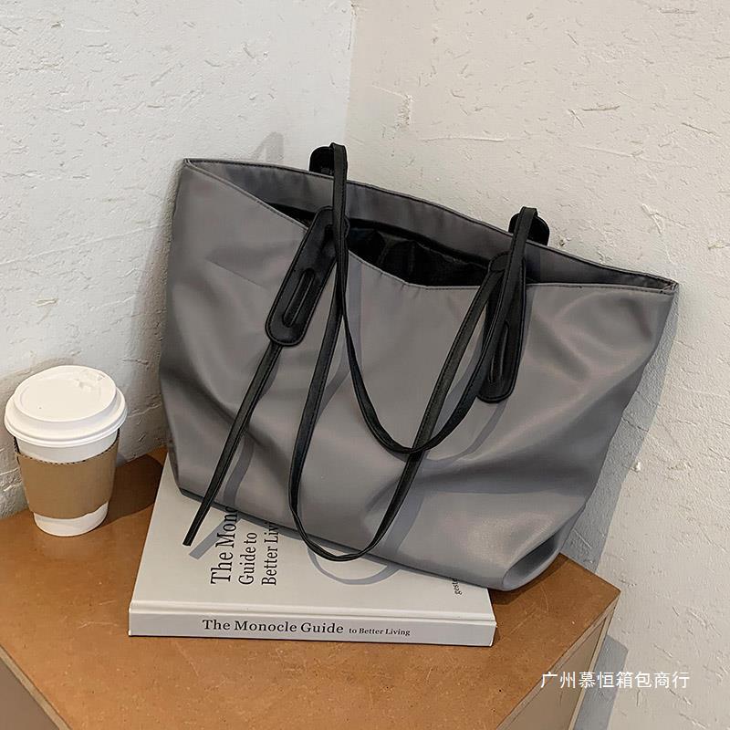Versatile Ins Large Capacity for Women 2024 New Fashionable and Casual Simple One Shoulder Handheld Tote Bag H82#25 ddmy b3ab