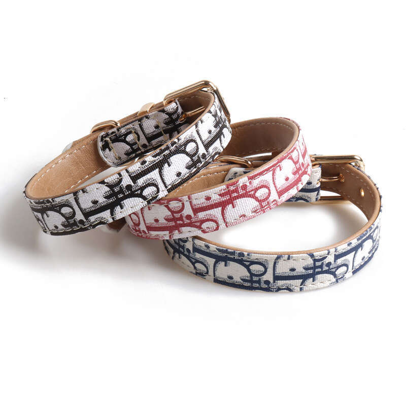 Adjustable Dog Collar and Traction Rope with Metal Buckle for Cats Solid Colors All Sizes FDA Certified