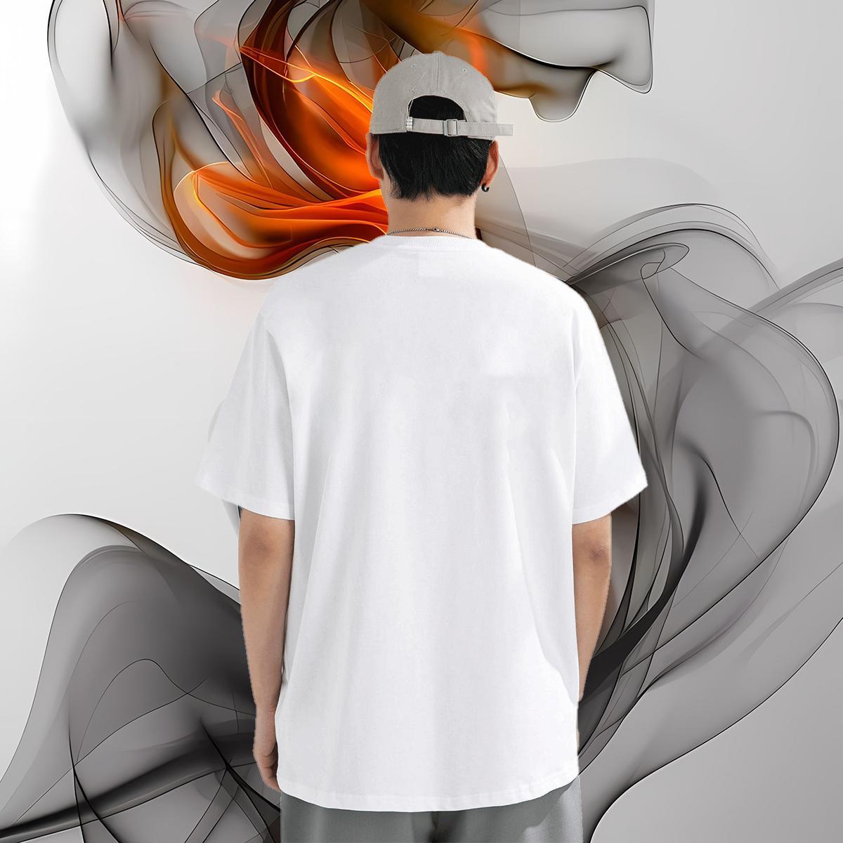 Classic Casual Tshirts skull Crew Neck Breathable 100% Cotton 230g T shirt Loose Fit Custom Cartoon Wear