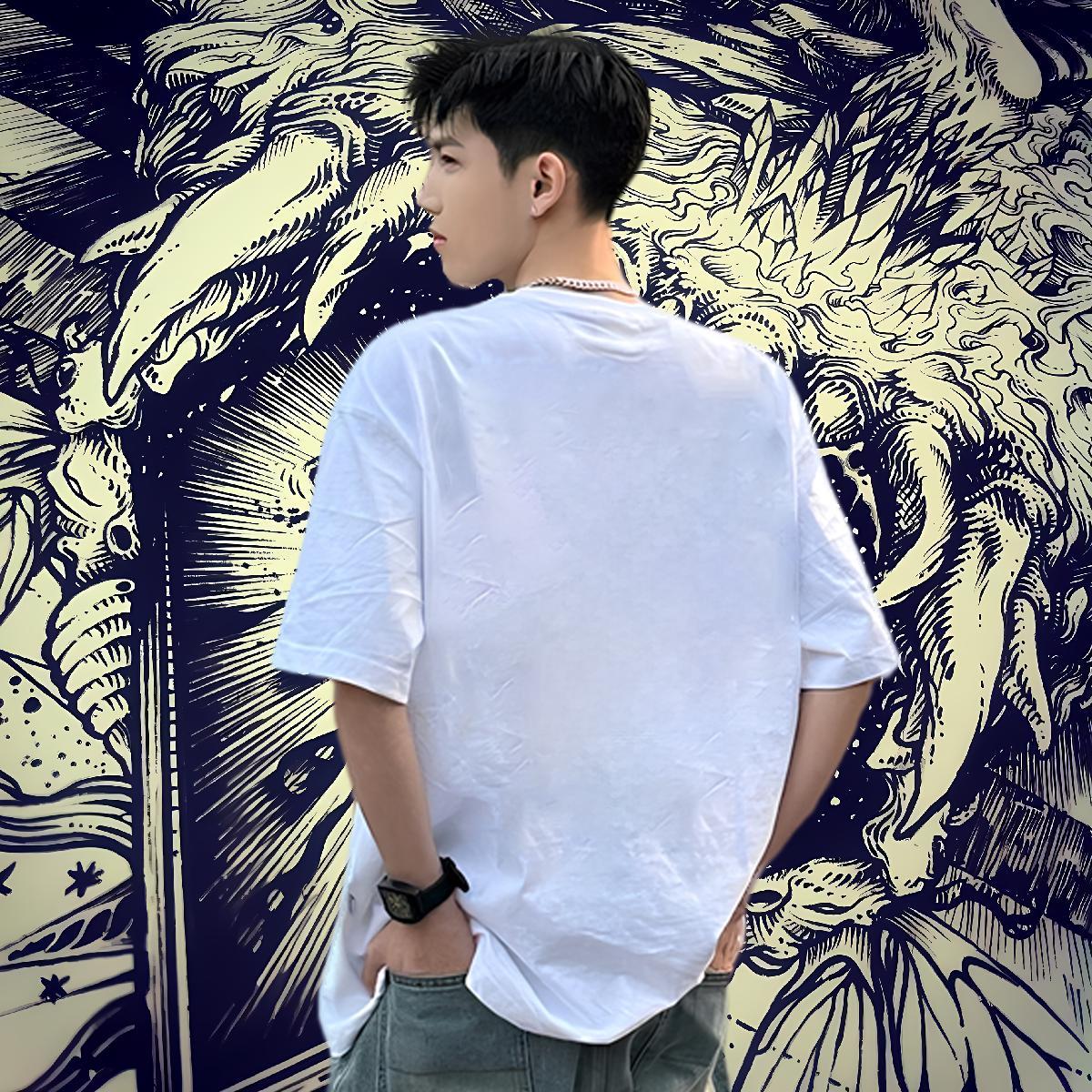 Free Shipping T Shirts Men 230g Cotton sea Sport Tshirts O-Neck Short Sleeve TOP Quality Men Tshirts Oversized 4XL