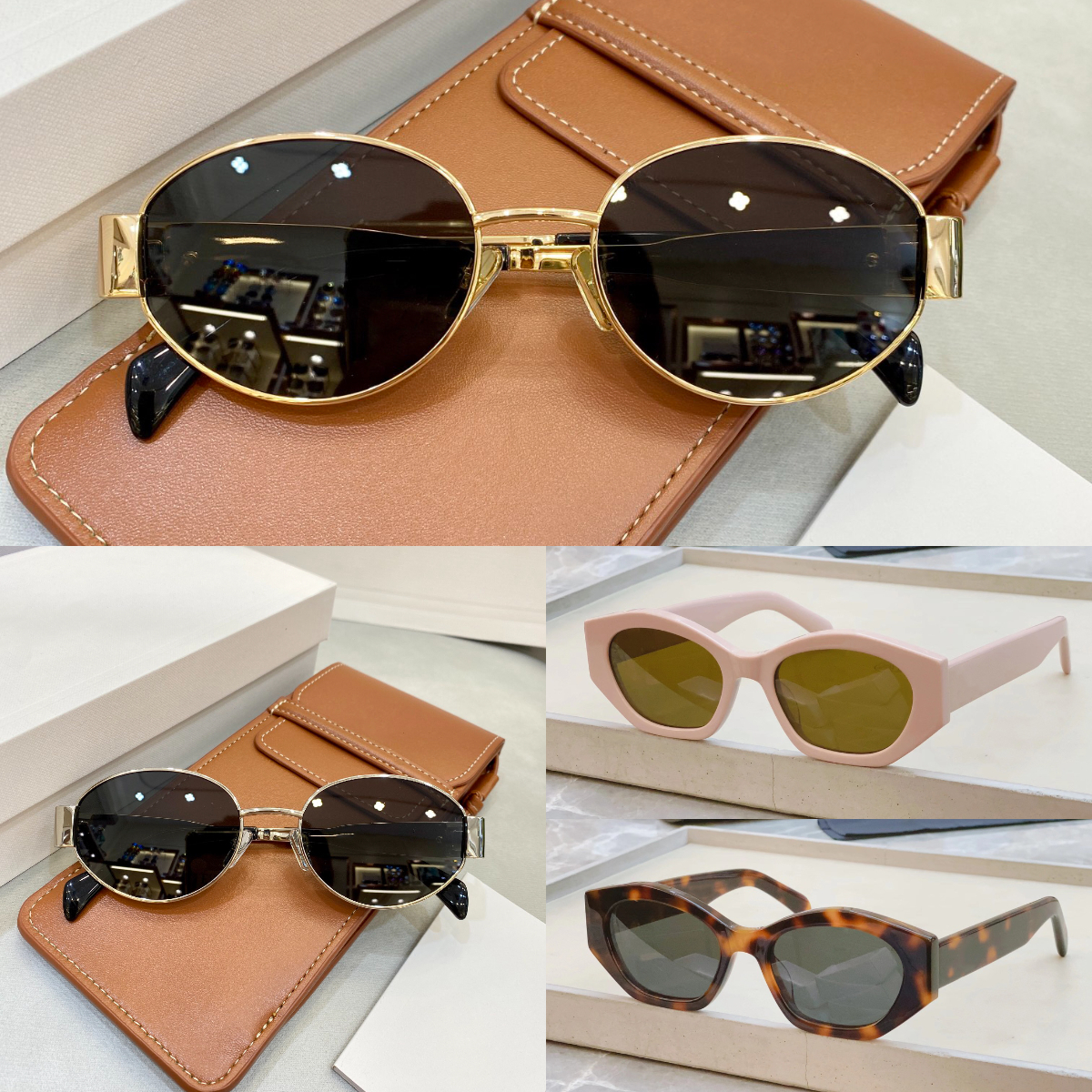 Designer sunglasses women men Personality classic Oval frame fashion Polygons out door glasses Versatile Trendy Glasses Goggles Color optional