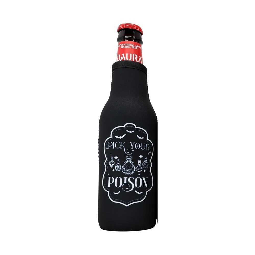 Halloween decoration Gothic Witchy Coolies for Women Goth Beach Accessories for Vacation Must Haves Stuff Themed Bottle Coolies Y240801