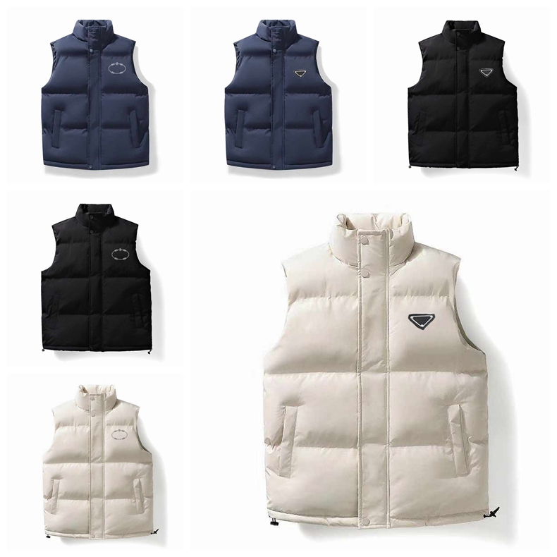 Designer Puffer Men's Vests Waistcoat Winter Thick Vests Unisex Couple Bodywarmer Womens Jacket Sleeveless Outdoor Warm Outwear Clothing Gilet Uomo S-5XL