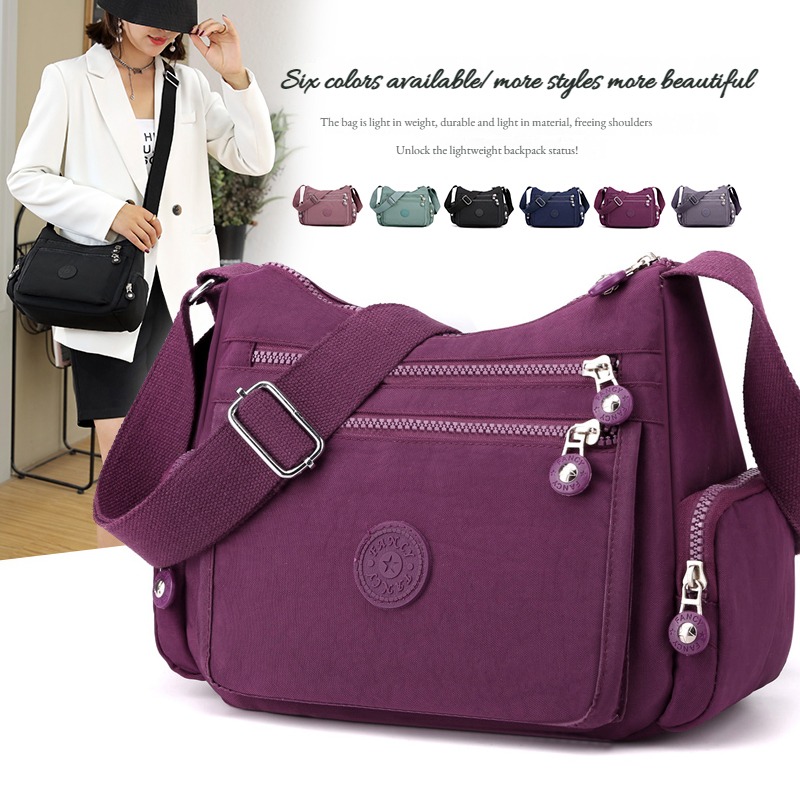 Messenger Bag Causal Women Shoulder Bag Multi Layer Nylon Bag Female Crossbody Bags Woman Crossbody Mother Bag Shoudler BagDaily