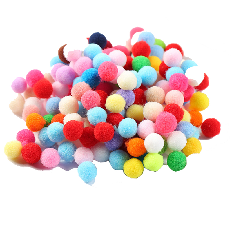DIY Pompom 8MM 10MM 15MM 20MM 25MM 30MM Soft Pompones Fluffy Plush Crafts Pom Poms Ball Furball