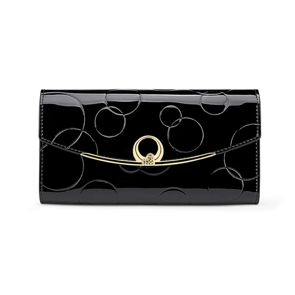 Genuine Leather Wallets for Women Luxury Designer Purses RFID Card Holder Women's Long Handbag High Quality Ladies Gift