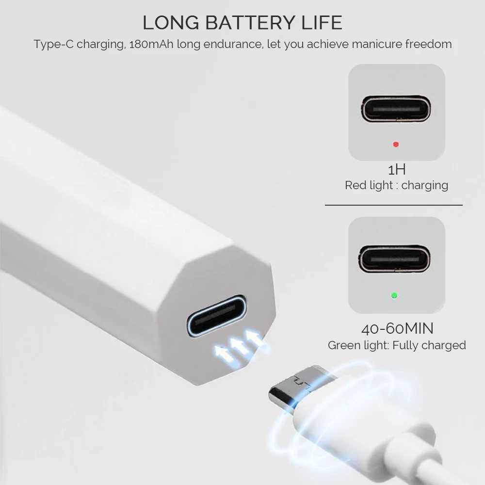 Portable Mlnl UV Nall Lamp For Gel Pollsh Qulck Dry Flashllght Pen USB Nall Dryer Machlne UV LED Nall Lamp For Gel Varnlsh ToolsCL240731