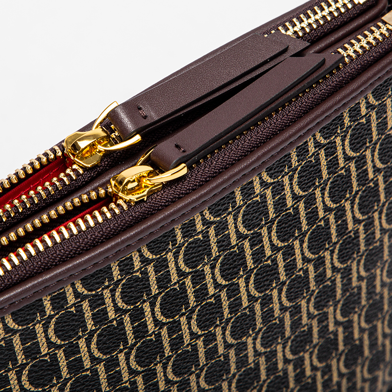 CHCH Fashion Simple Retro Women's New Crossbody Bag Letter Decoration Commuter Office Occasion Women's Hand Shoulder Bag