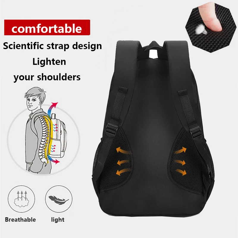 Waterproof Men's Backpack Work 15.6''Laptop Men Business Backpack College School Backpack for Boy Girl Book Bag Travel Back Pack