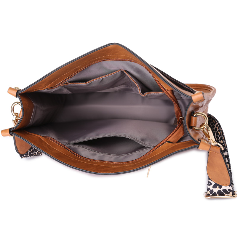 Women Faux Leather Handbags Leopard strap Messenger bag Female Fashion Cow Print Bag Cute Candy Color Small Purse for girls