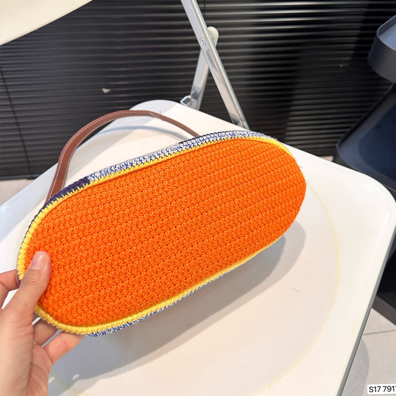 Weave Hobo Strap Tote Designer Purses Handbag Rainbow Crochet Knitting Shoulder Underarm Purse Summer Beach Bag Weekend Travel Crossbody Pouch Suotong