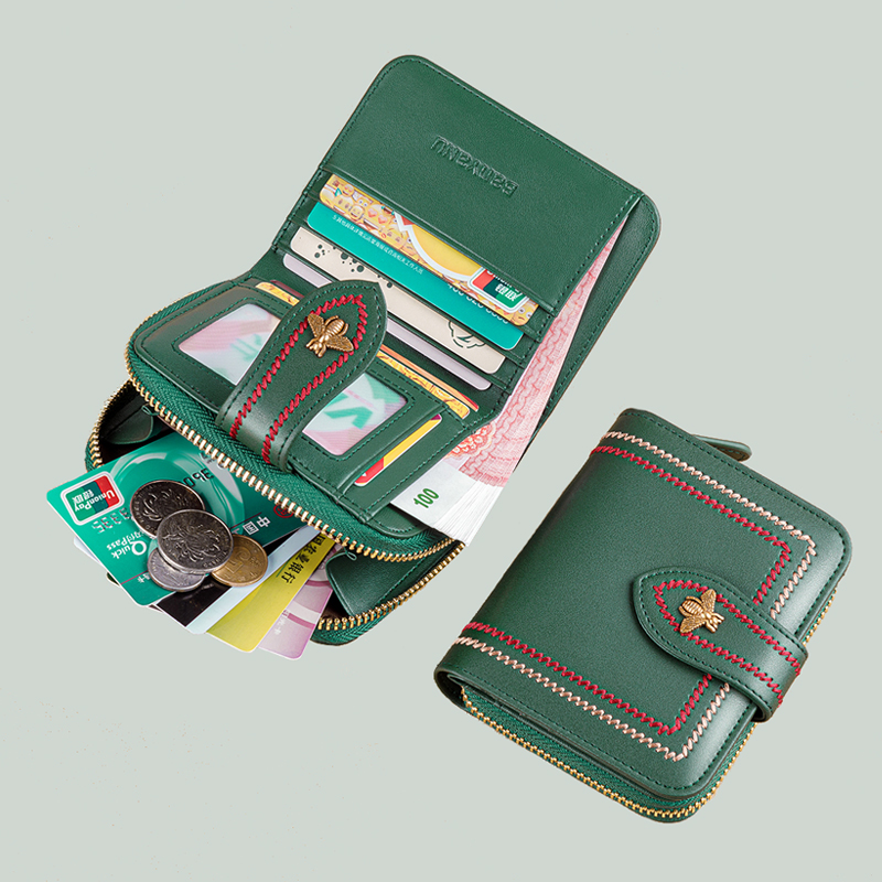 Genuine Leather Wallets For Women's Cardholders Luxury ארנקים לנשים Coin Purses Ladies Small Women Wallet Hasp Mini Cards Short