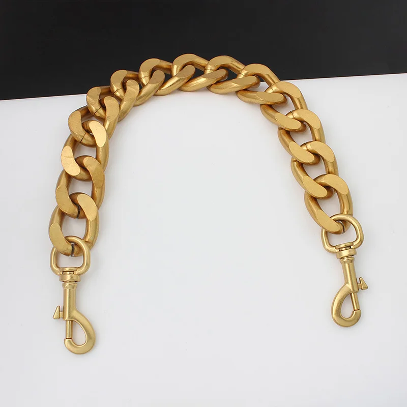 1PC DIY alloy metal wallet handle retro gold shoulder bag aluminum heavy duty thick handbag chain charm