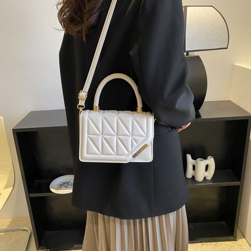 2023 New Fashion Shoulder Bag Plaid PU Leather Ladies Handbags Designer Crossbody Bags For Women