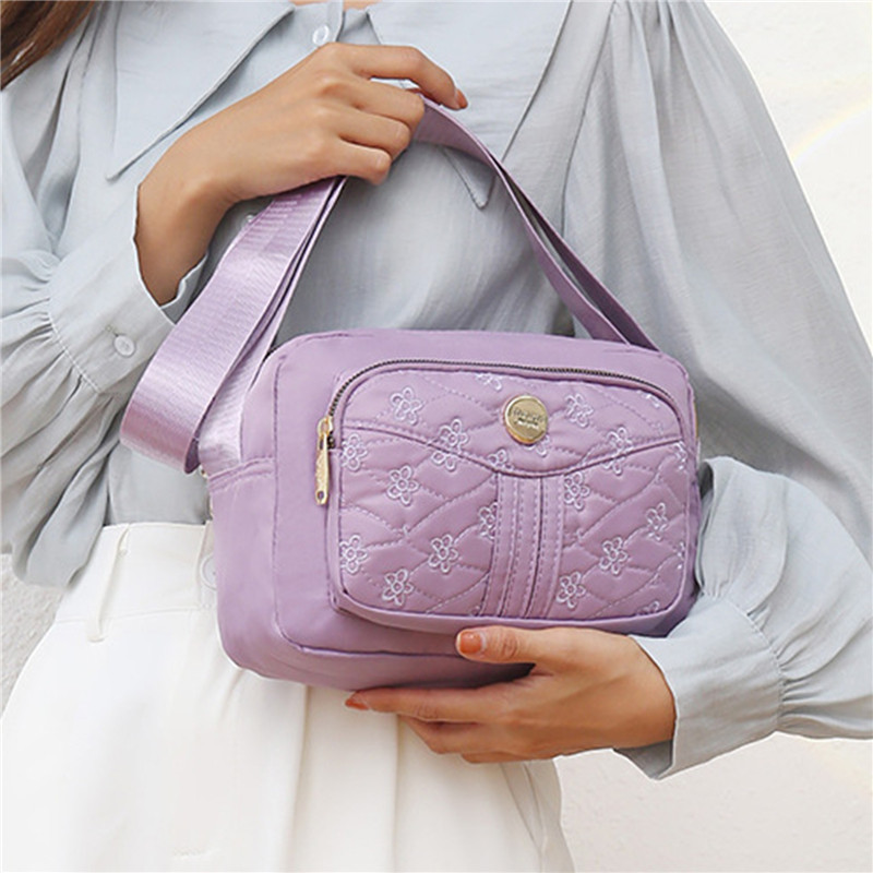 Brand Elegant Small Women's Shoulder bag Nylon Female CrossBody Bag Tote Girl Purse Phone Bag Daily Ladies Messenger Bag