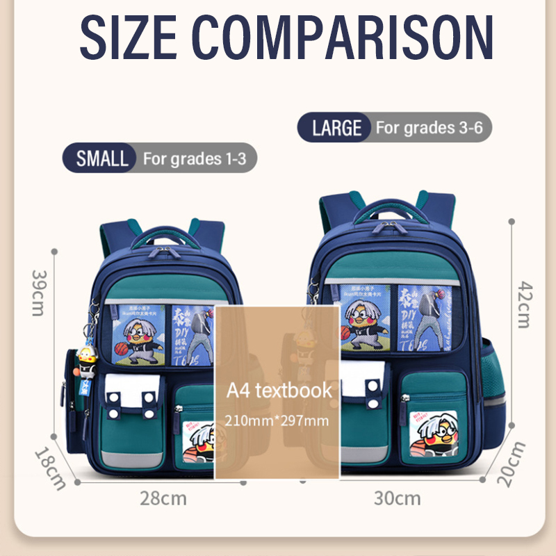 2023 New Children's School Bag Boy's Backpack Primary Schoolbag Student's Backpack 1-6 Grades Boys&Girls Spine Relief Backpack