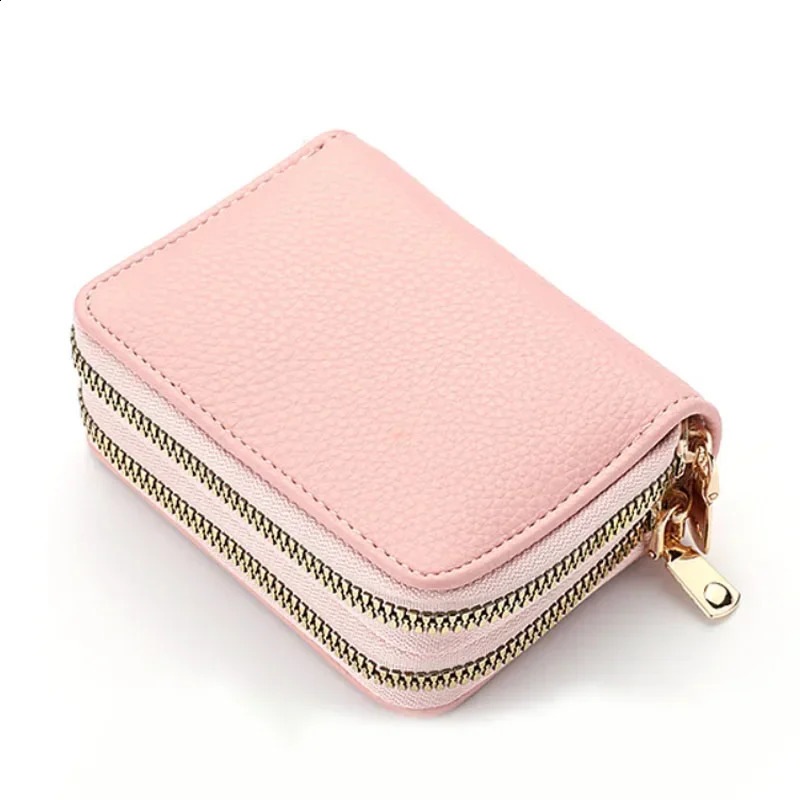 PU Leather Rfid Womens Zipper Card Wallet Small Change Purse for Female Short Wallets with Holders Woman 240801