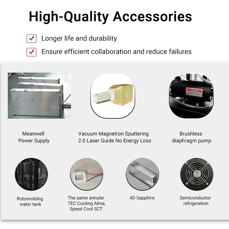 Professional Laser Hair Removal Machine 4 Waves 1064nm 755nm 808nm Diode Laser Machine Ice water cooling