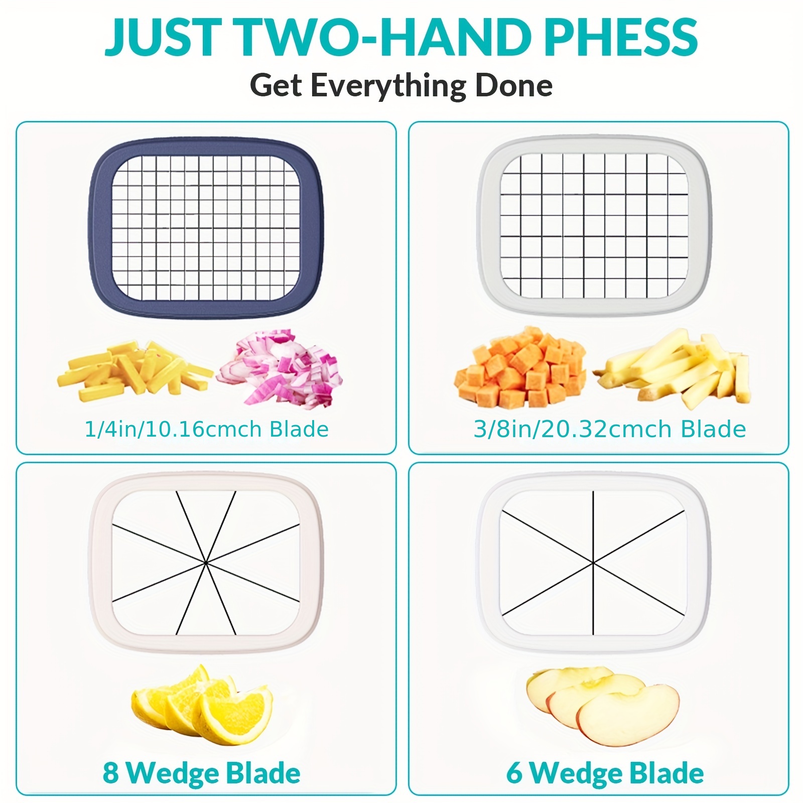 French fries four in one food cutting box, French fries are cut into potato chunks