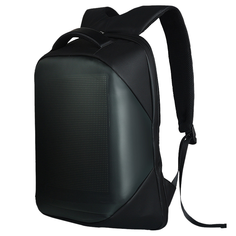 mesh pixel backpack with led backpack with screen smart back pack led mochila con led 15.6 inch laptop backpack women