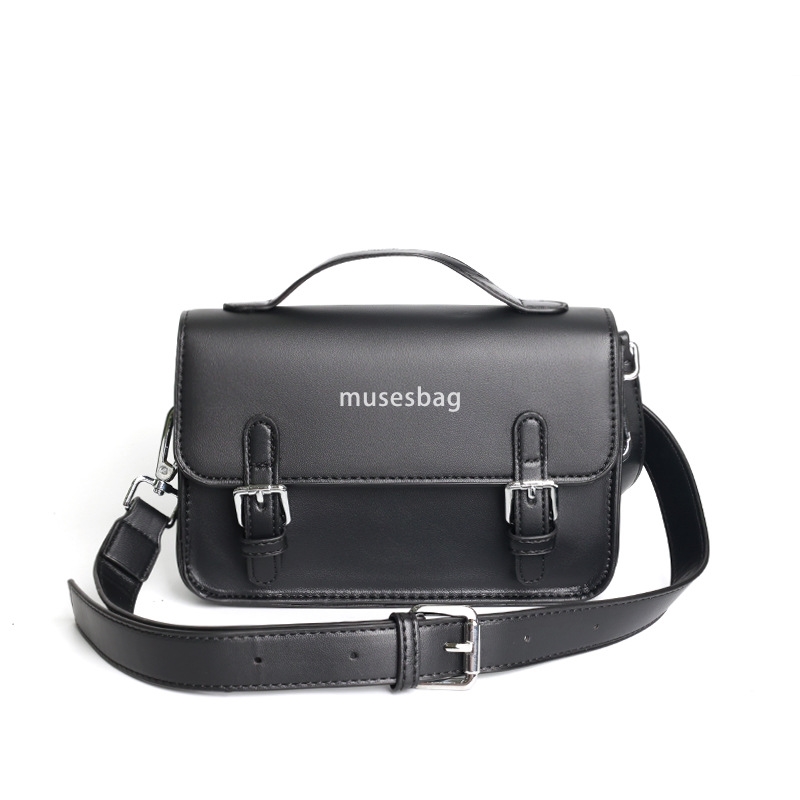 New crossbody bag for men trendy mailman casual PU unisex shoulder bag casual hand-held small square bag