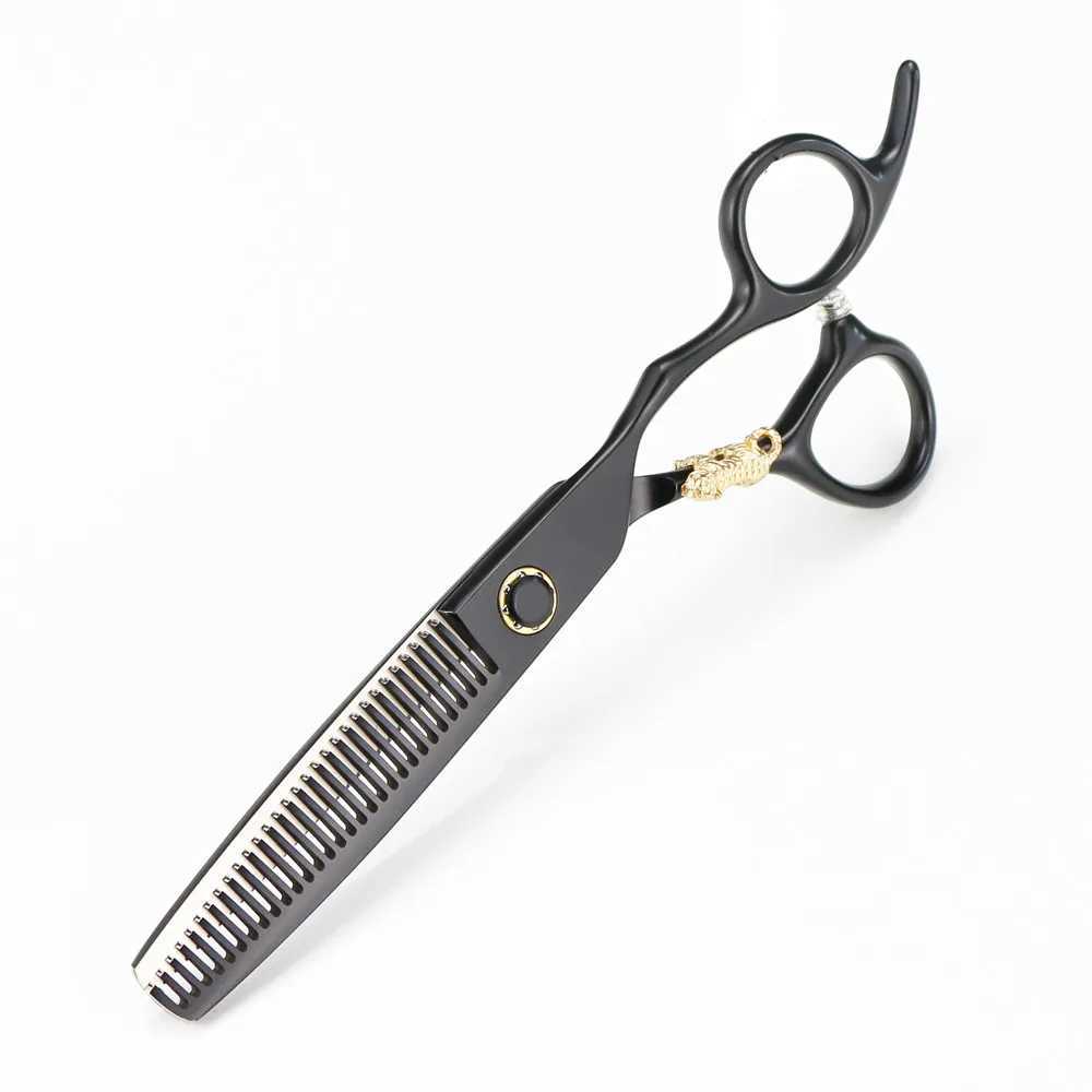 New Arrival Professional JP 440c steel 6 Bearing tiger hair scissors haircut thinning barber strong cutting shears hairdressing scissors Z241213
