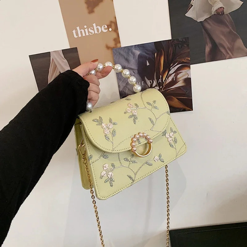 EST Shell Beads Bags Fashion Sweet Bag Womens Handbags Lace Wedding Chic Lady Chain Women Shoulder Crossbody 240919