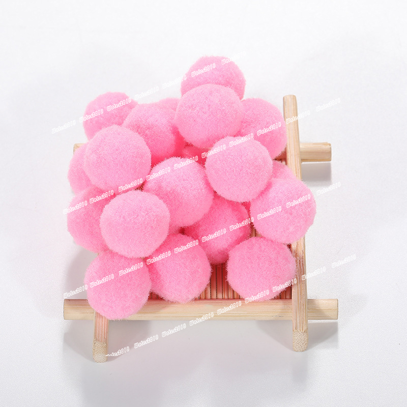 DIY Pompom 8MM 10MM 15MM 20MM 25MM 30MM Soft Pompones Fluffy Plush Crafts Pom Poms Ball Furball