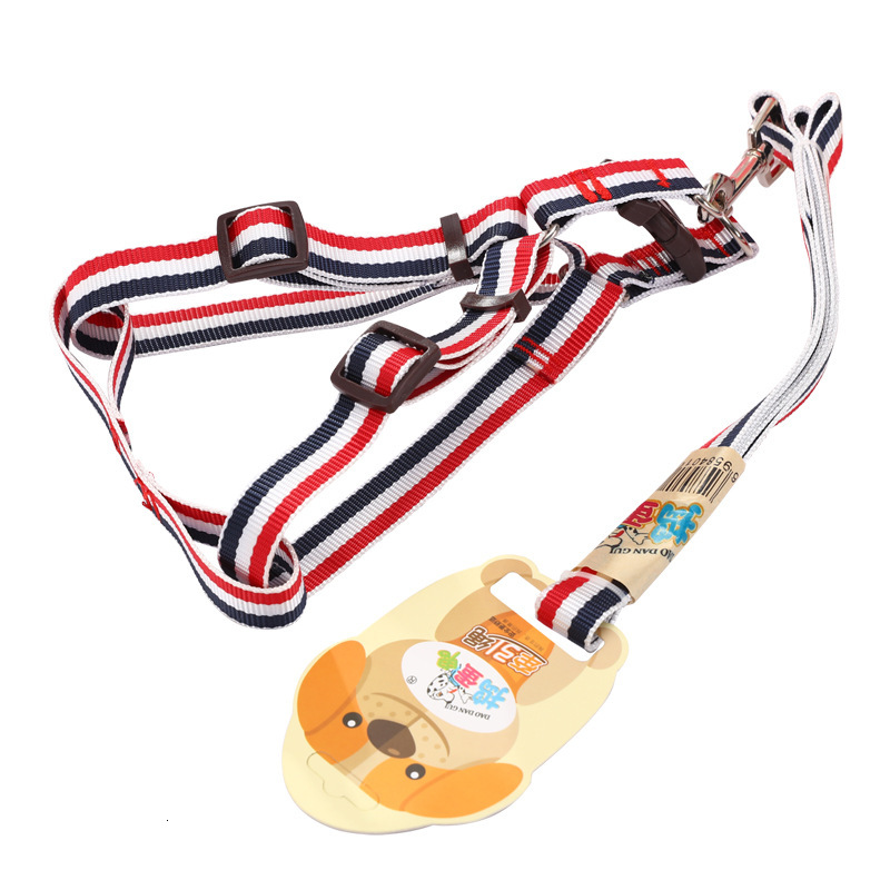 Three color dog chain, dog rope, dog collar cover, pet traction rope, chest strap, back strap