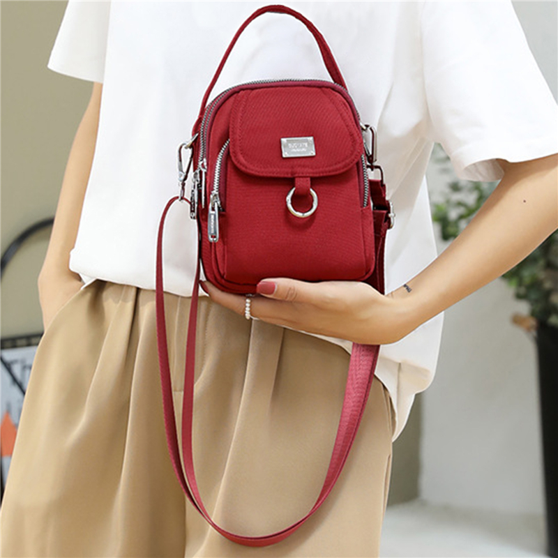 Women Bags Large Capacity Shoulder Bag Fashion Pure Color Casual Tote Outdoor Bag Handbag Zipper Messenger Bags Sac Main Femme
