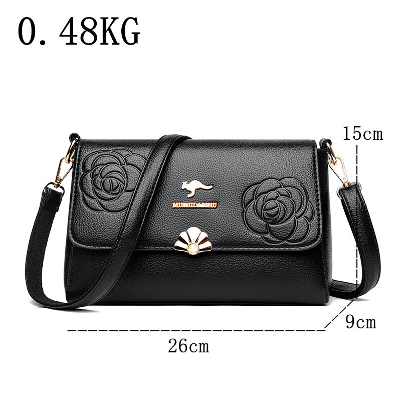 High Quality Leather Messenger Shoulder Bag Fashion Women Handbags for Luxury Female Crossbody Bag Purses Sac A Main femme New