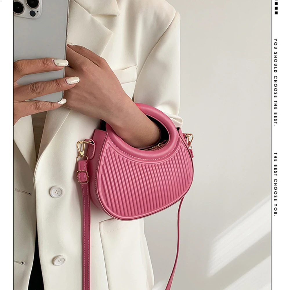 Crossbody Bags For Women 2024 Y2k Style Handbags Short Top Handle Leather Mini Phone Solid Color Party Purse 240824Z