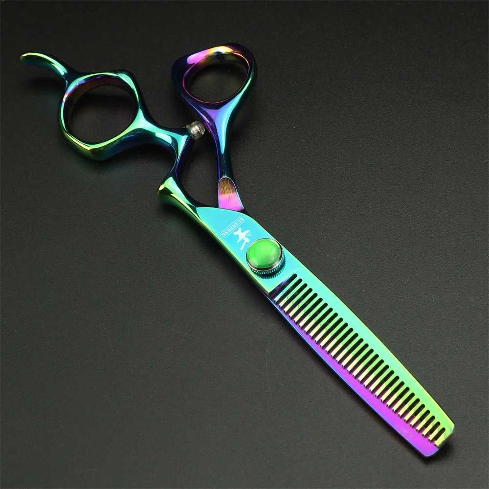 New Arrival Aurora Professional Barber 6-inch Japanese 440C Steel Barber Cutting and Slimming Barber Z241213