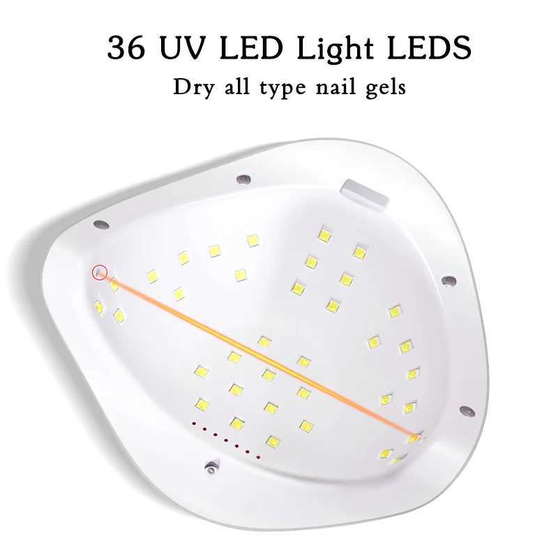 Nall Dryer LED Nall Lamp UV Lamp for Curlng All Gel Nall Pollsh Wlth Motlon Senslng Manlcure Pedlcure Salon ToolCL2400806