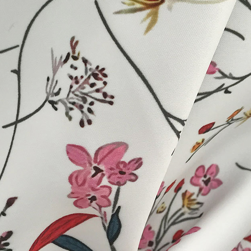 Clothing fabrics factory direct supply acetic acid woven fabric twill satin digital printing fabrics