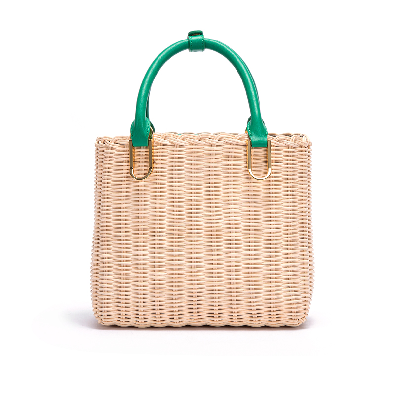 Women's Woven Handbag 2023 Summer New Handwoven Female Bag Leisure Rural Large Capacity Handbag Beach Vacation Handbag
