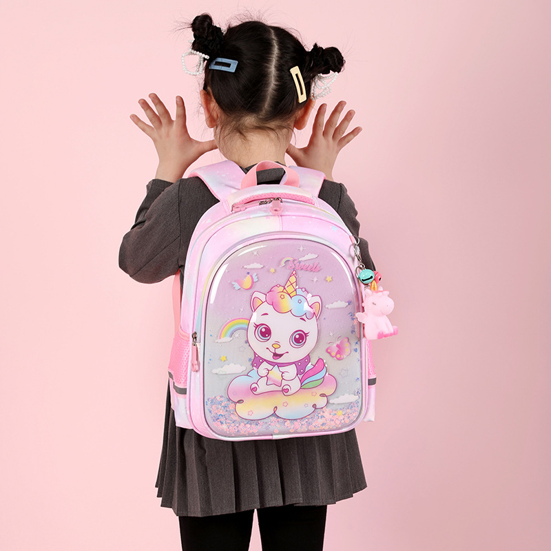 Unicorn Schoolbag Kids Children Mochila Double Shoulder School Bags Cartoon Backpack Waterproof Fashion Backpacks Large Book Bag